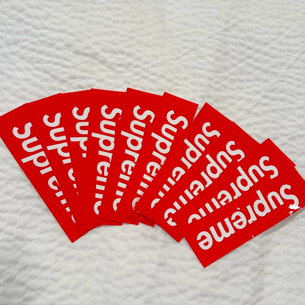 SUPREME logo stickers: Set of 10, brand new authentic.